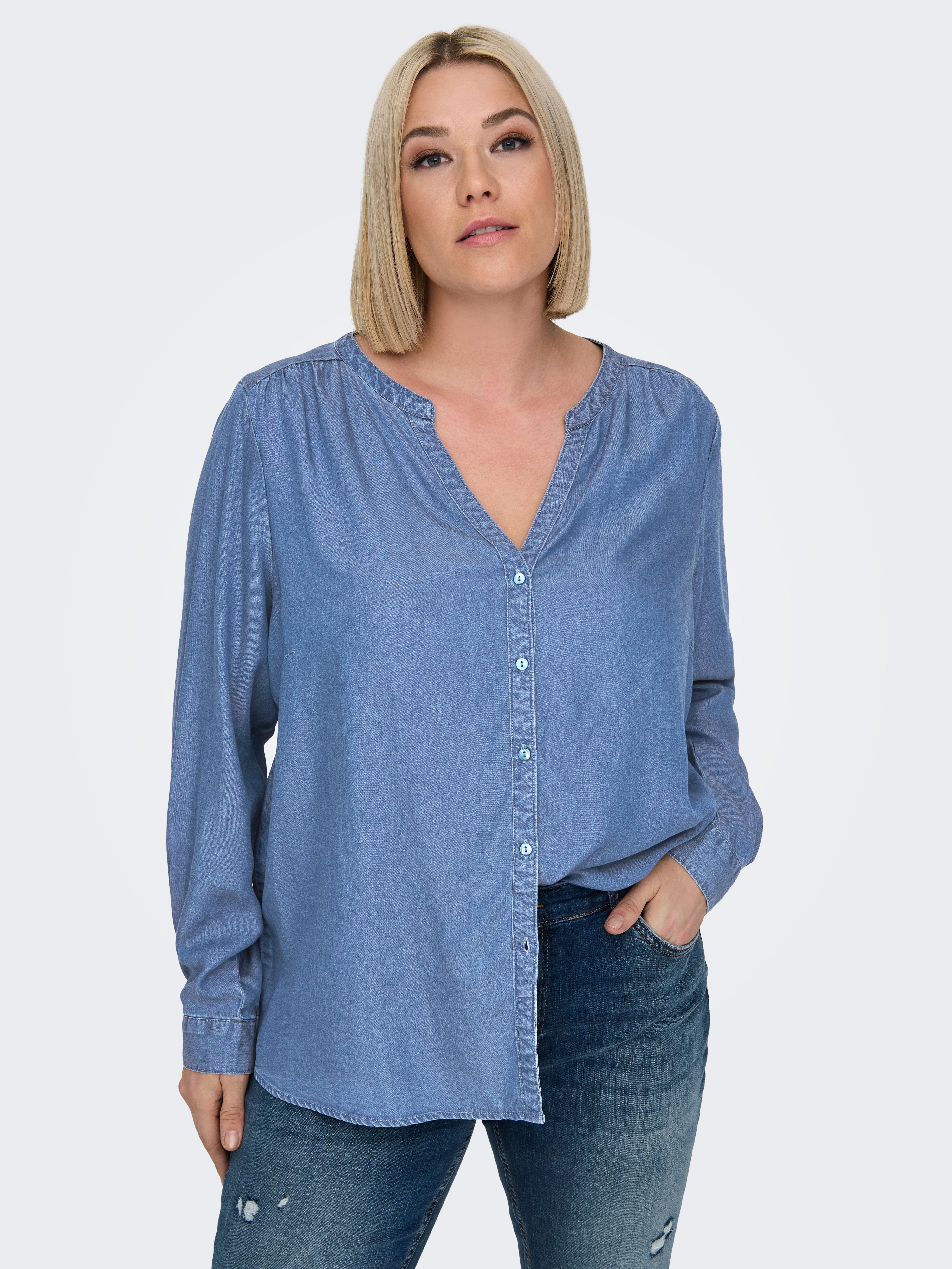 -CARSEMA Jeanshemd Medium Blue Denim