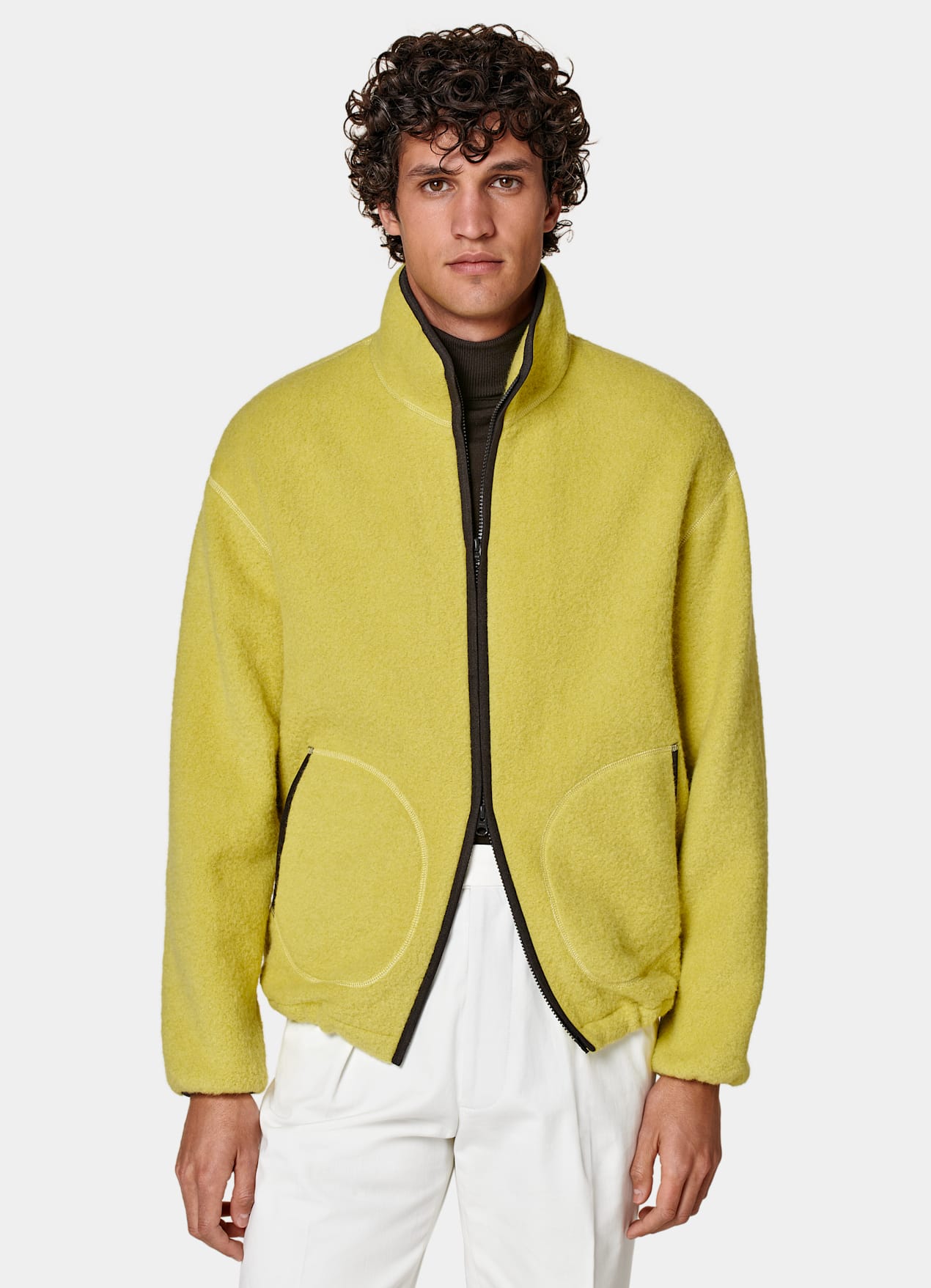 Veste de randonnée jaune