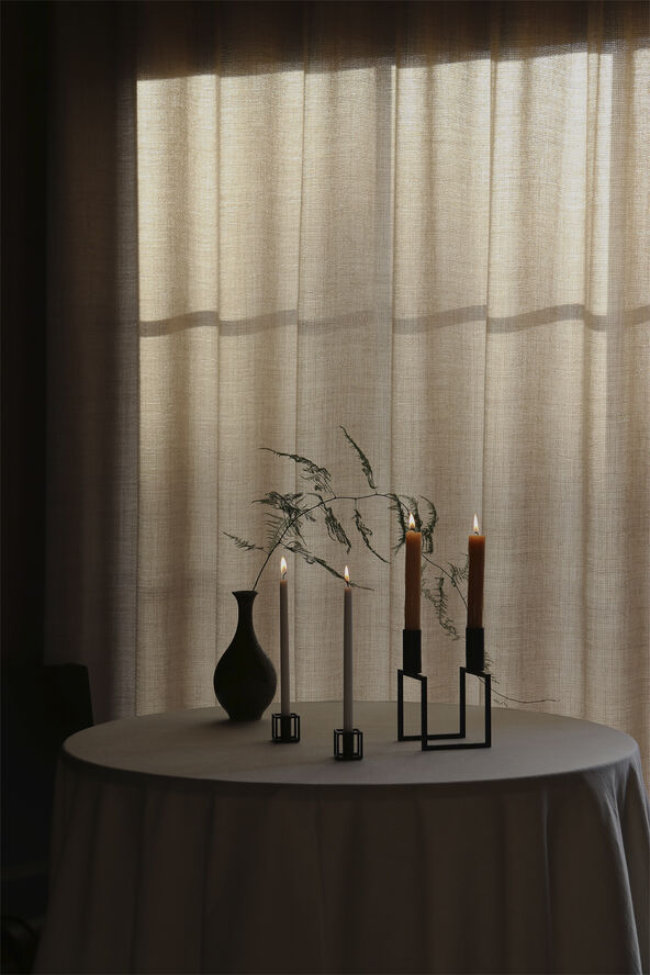 Audo Copenhagen Line, Candle Holder, Black Sort