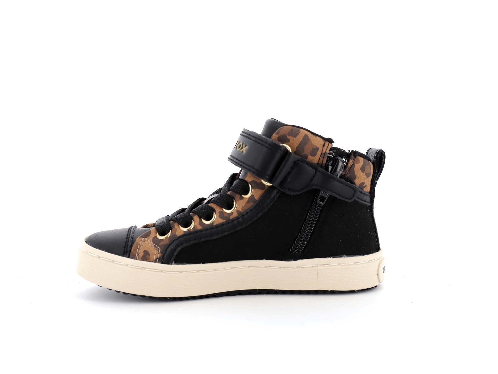 Geox-J KALISPERA GIRL-J744GI Matières combinées Noir Leopard