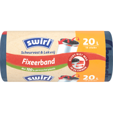 Swirl Vuilniszakken met Fixeerband 20 liter 15 stuks