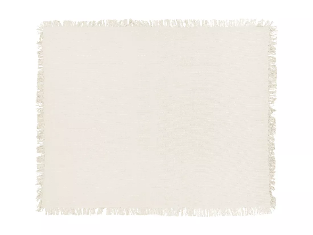 Couvre-lits YERBENT Coton 150 x 200 cm Blanc cassé