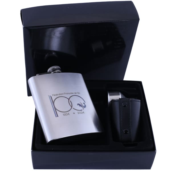 Gourde FFS SET FLASQUE ET VERRES EN ACIER INOXYDABLE