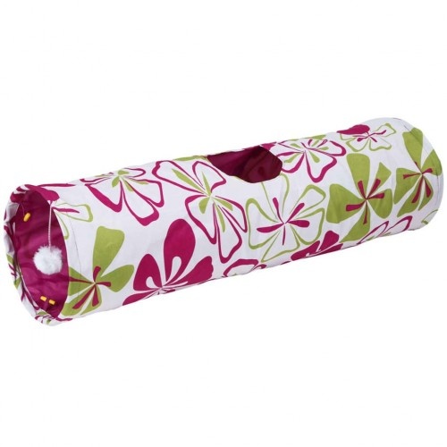 Túnel de flores para gatos, multicolorido