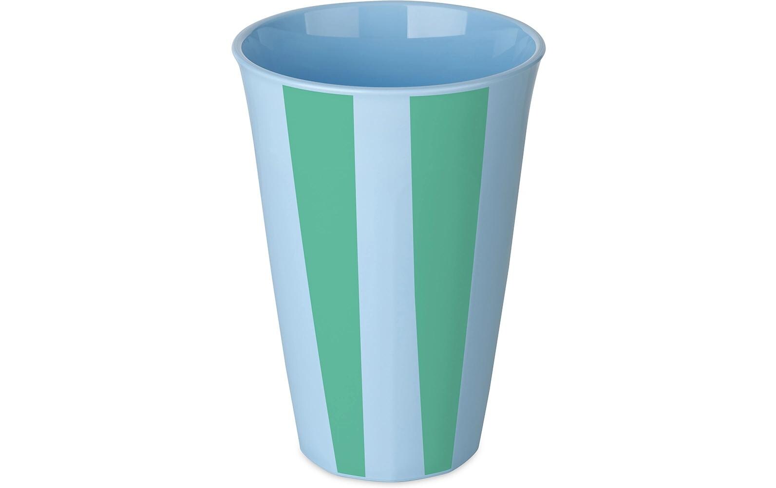 Trinkbecher Nora L Stripes 450 ml, 1 Stück, Sweet BlueBecher