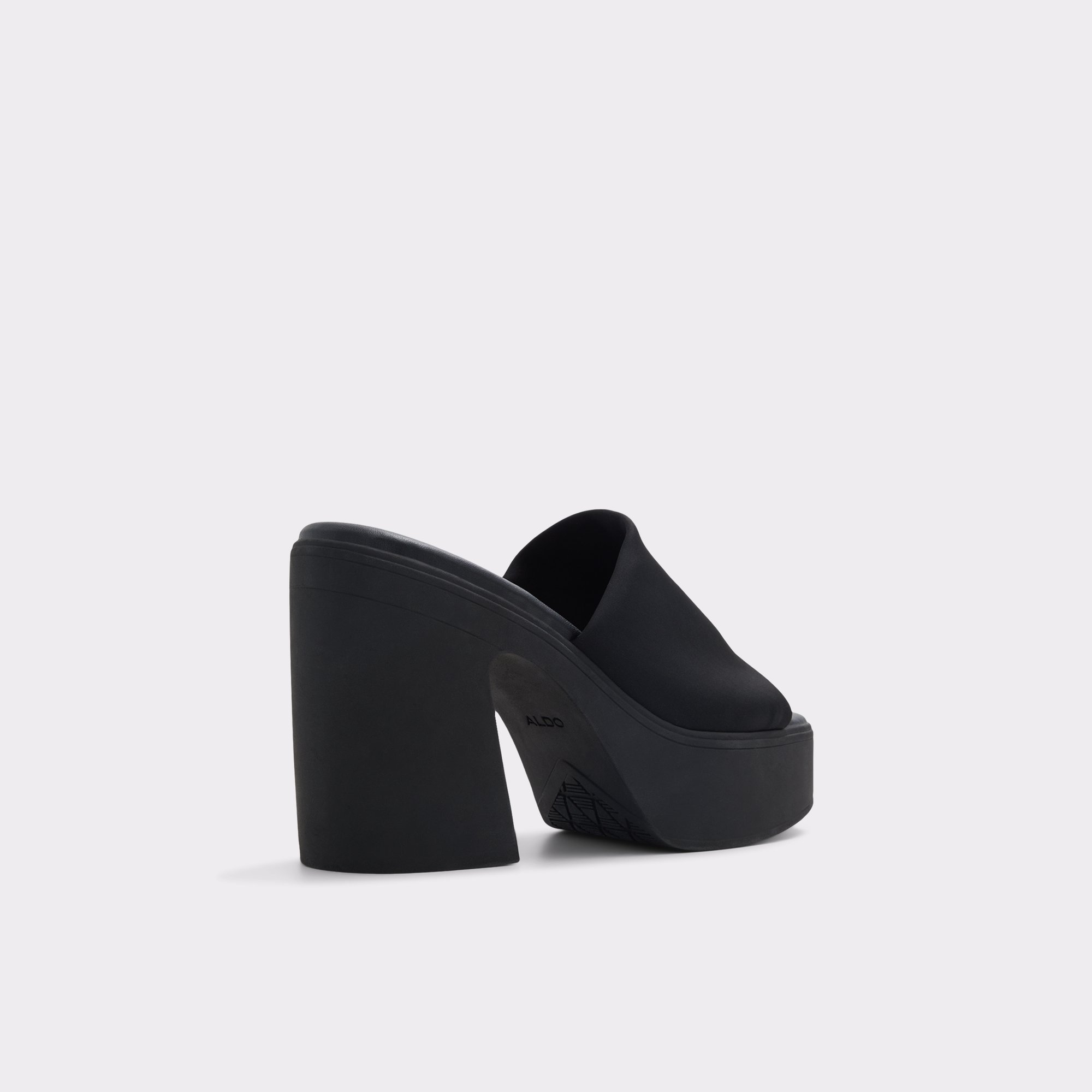 Maysee Black Textile Women Mule Shoes