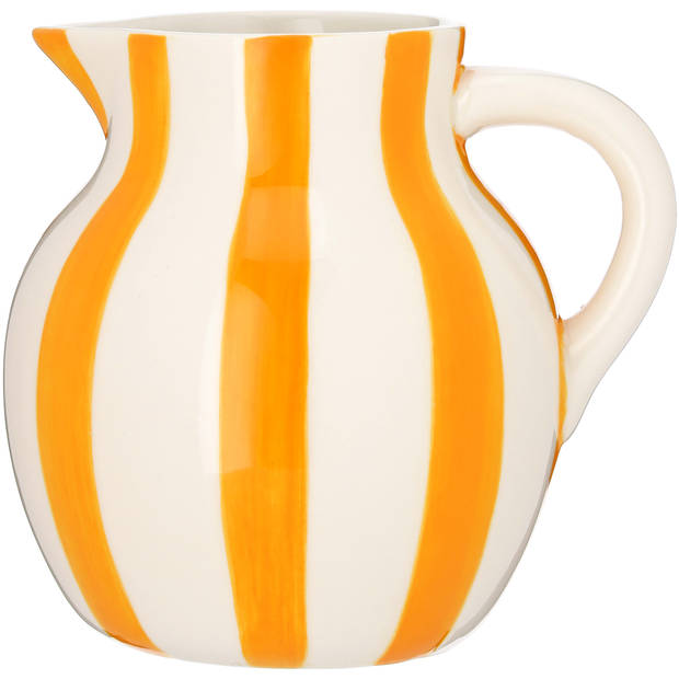 Blokker Dolce Frutta karaf met gele strepen - 1,6L