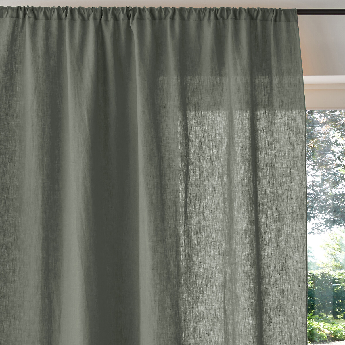 LA REDOUTE INTERIEURS<br>Painel de cortina em linho lavado, Onega