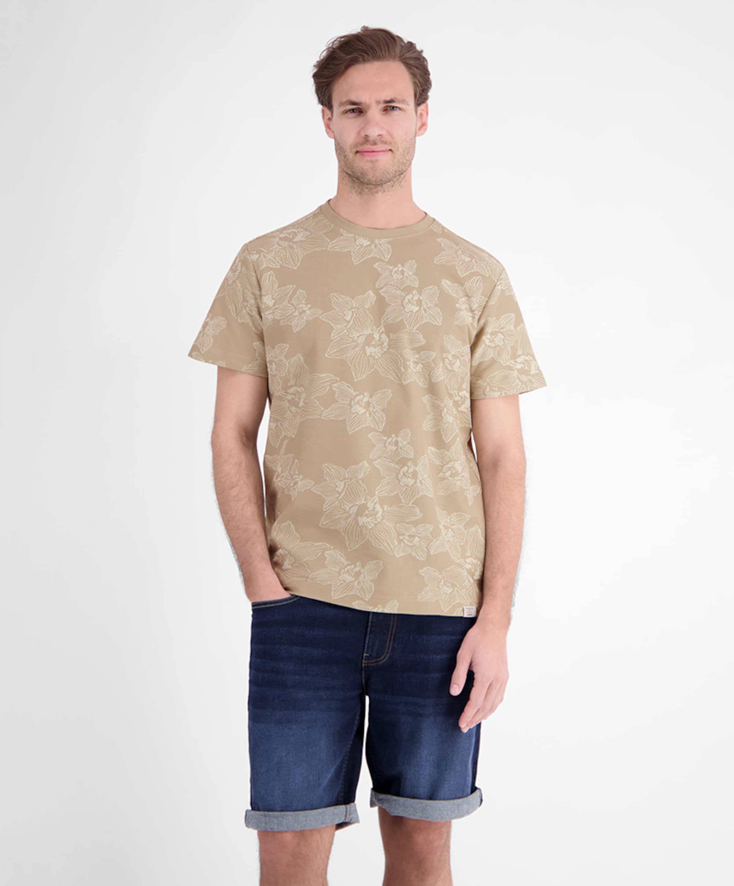 Lerros Heren T-shirt beige