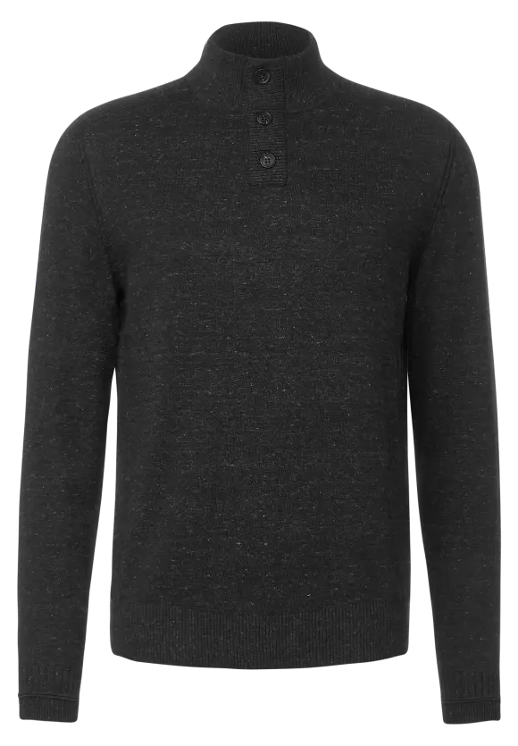 Troyer Strickpullover - anthra grey melange