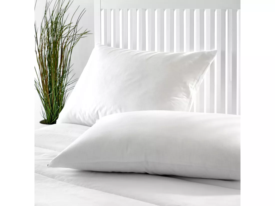 Oreiller en duvet 50% faible fermeté