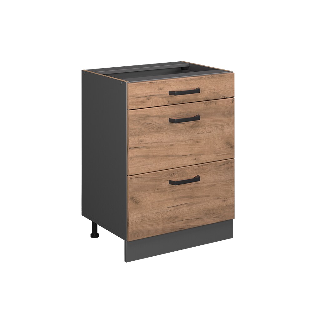 Vicco Schubladenunterschrank Küchenschrank Küchenzeile R-Line 60 cm Anthrazit Eiche Schublade