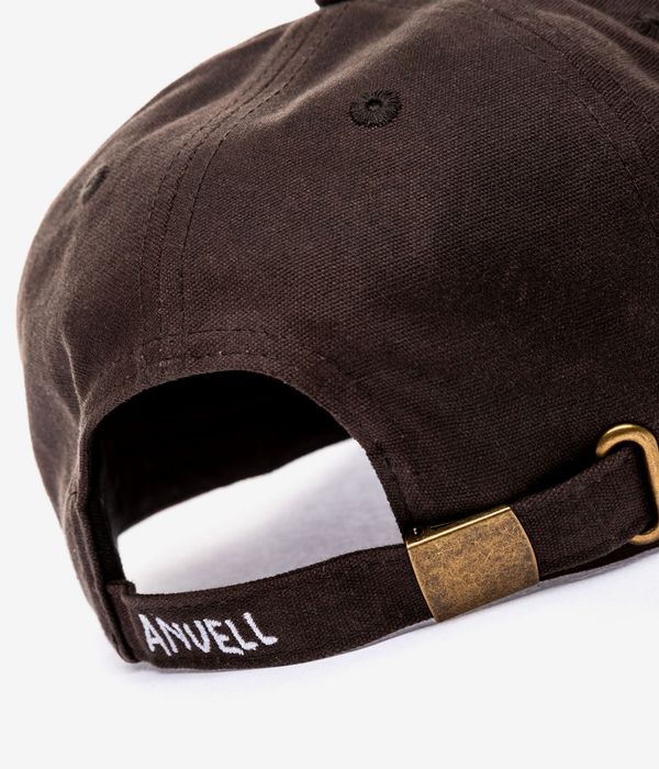 Anuell Mooser Waxed 6 Panel Cap (dark brown)