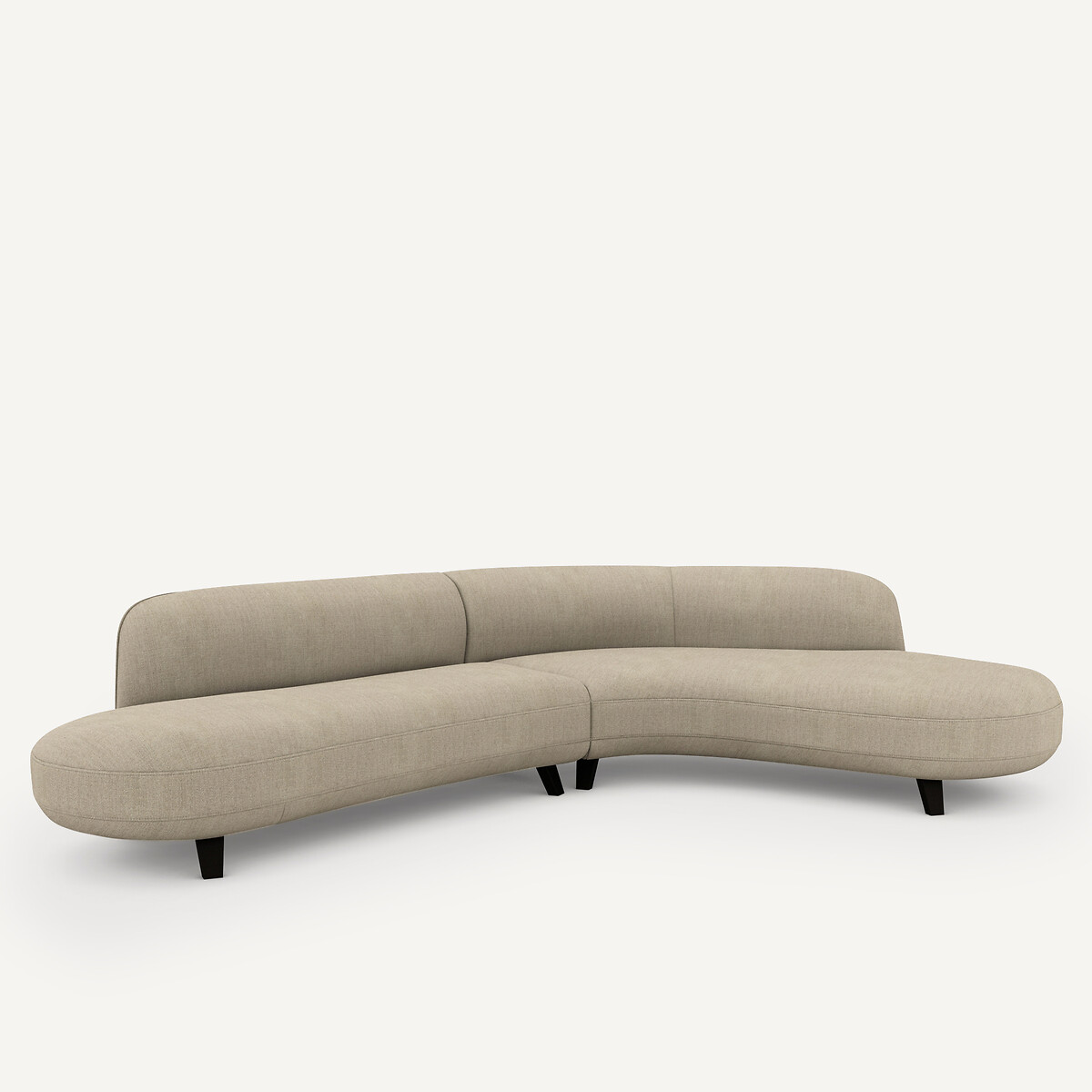 AM.PM<br>Sofá de canto em linho chambray, Rosebury
