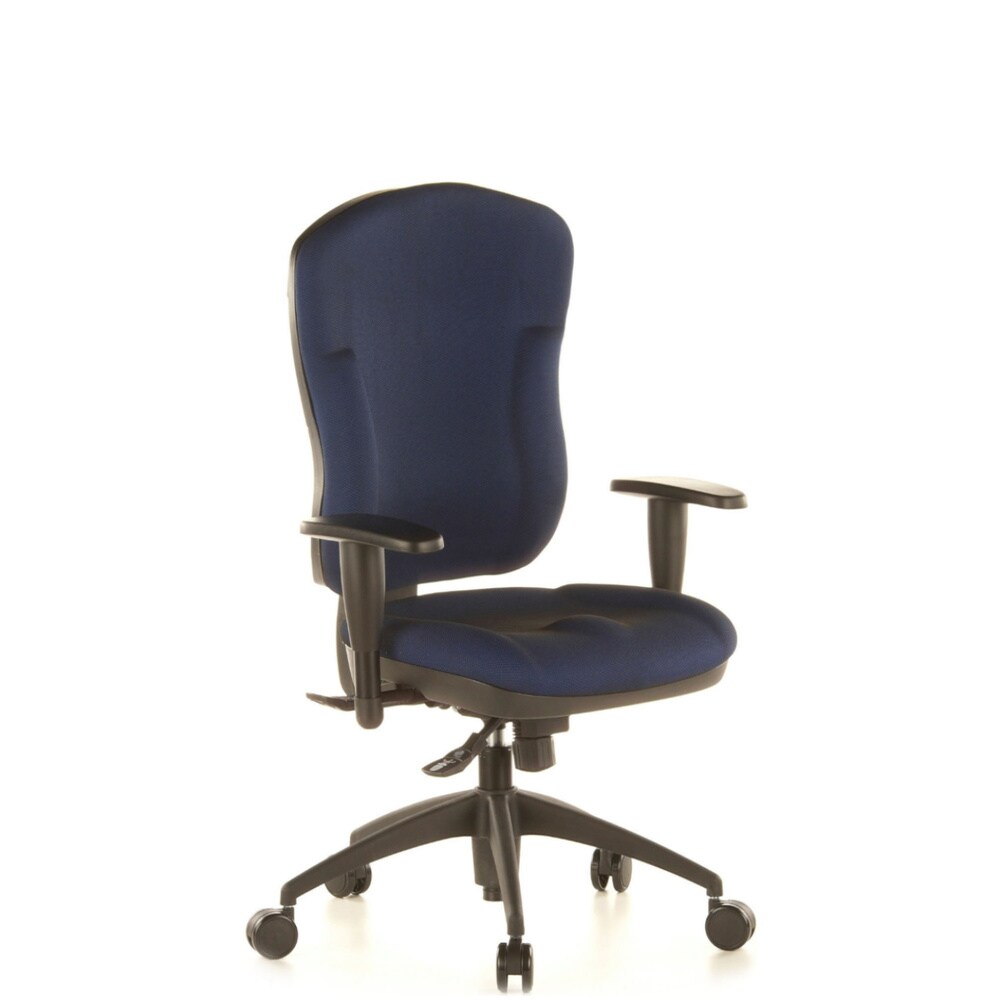 Profi Bürostuhl WELLPOINT 30 K2 Stoff mit Armlehnen (höhenverstellbar) Topstar