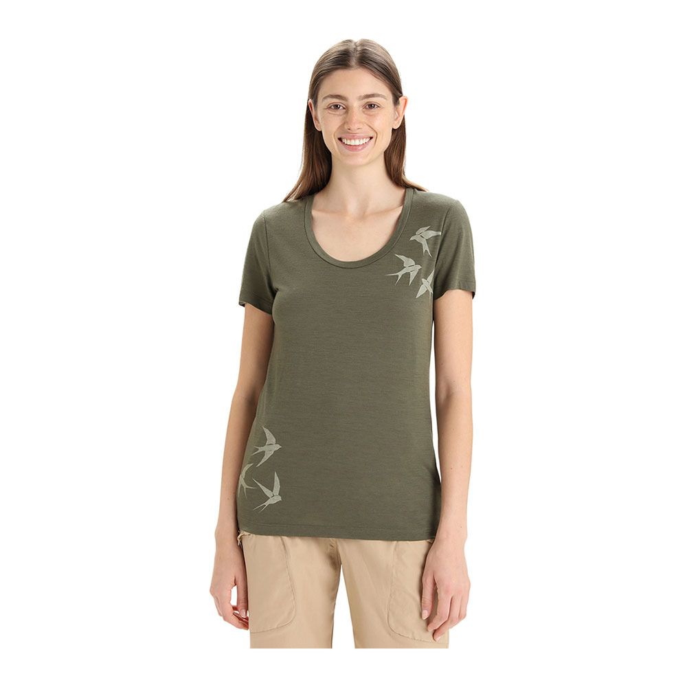 Icebreaker TECH LITE II - Tee-shirt Femme loden