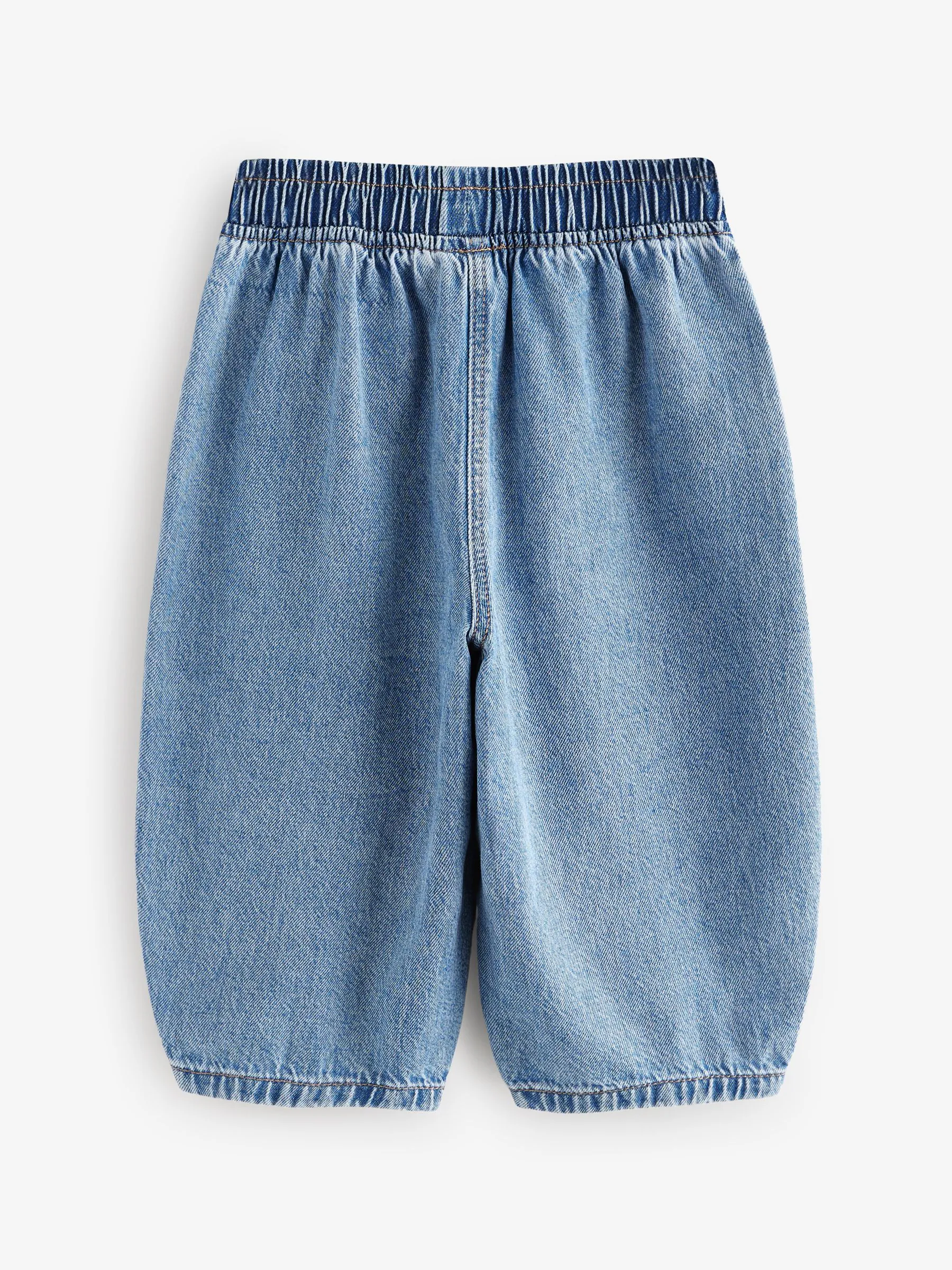 Middenblauw denim - Barrel 100% katoenen jeans (3mnd-7jr)