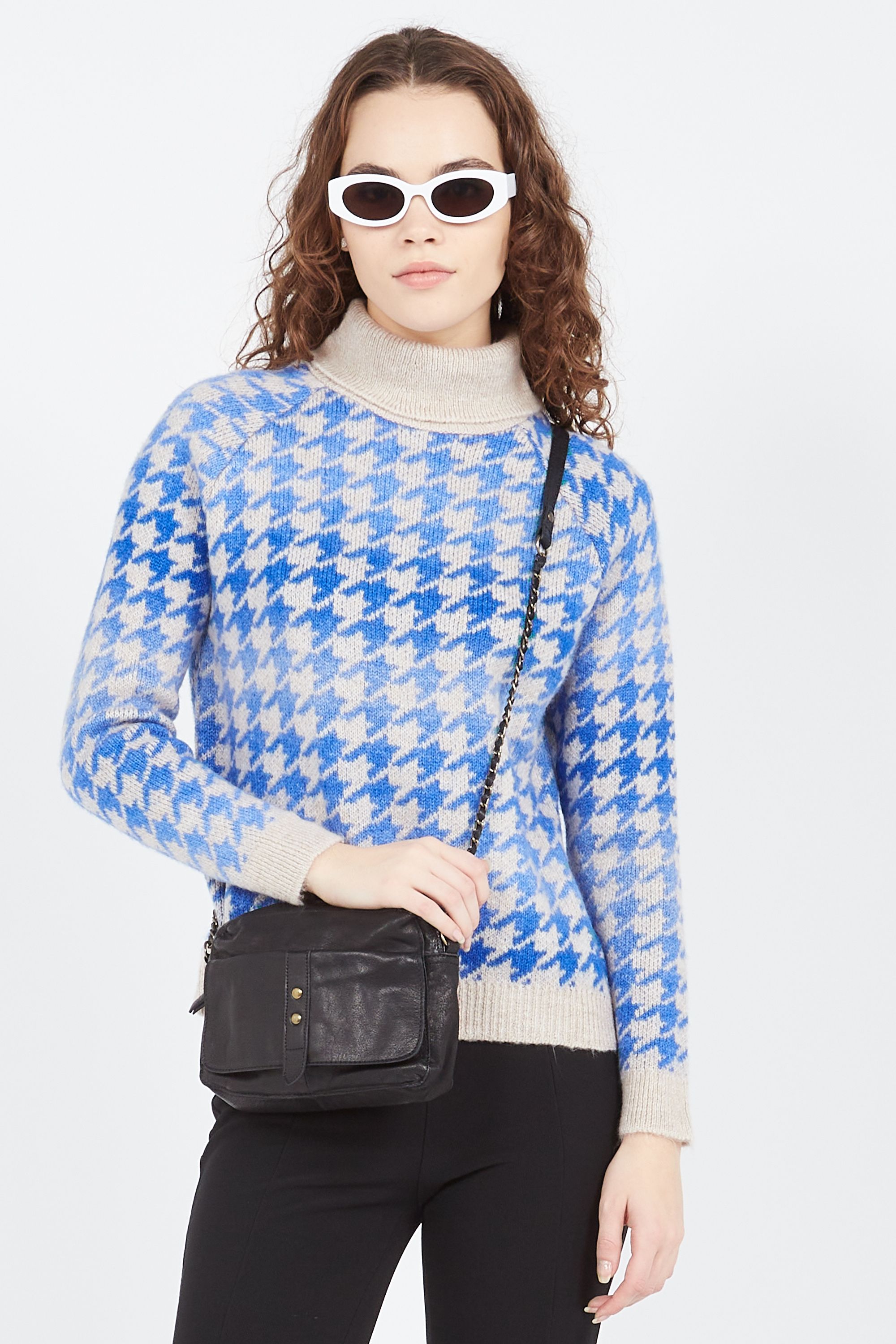 PIECES Sac bandoulière PCJANNI LEATHER CROSS BODY FC Noir