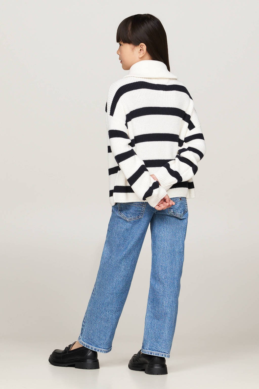 Tommy Hilfiger gestreepte trui ecru/donkerblauw
