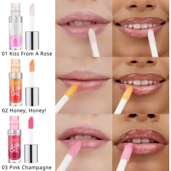 Hydra kiss lip oil 01 Kiss from a rose