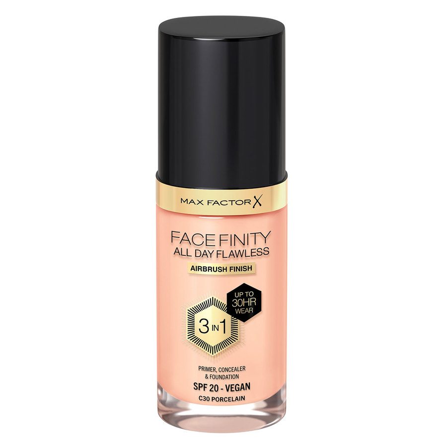 Max Factor Facefinity All Day Flawless 3-In-1 Foundation #C30 Porcelain 30ml