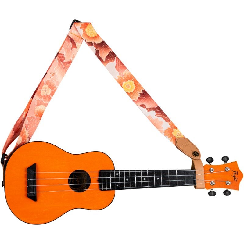 Flight S35 Polyester Ukulele Strap Flower draagband voor ukelele