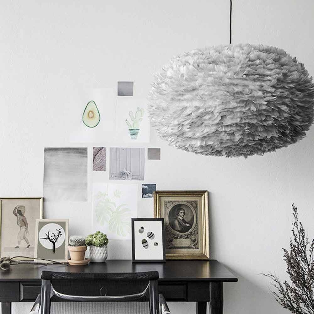 Hanglamp EOS Large Ø65cm + koordset zwart Lichtbruin