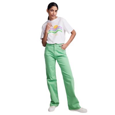 Jean femme Pcholly Hw Wide Colour Noos B PIECES