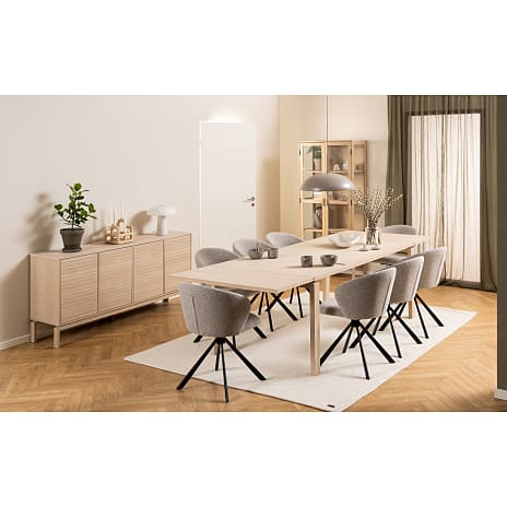 Pippa spisebordsstol i boucléstof - beige