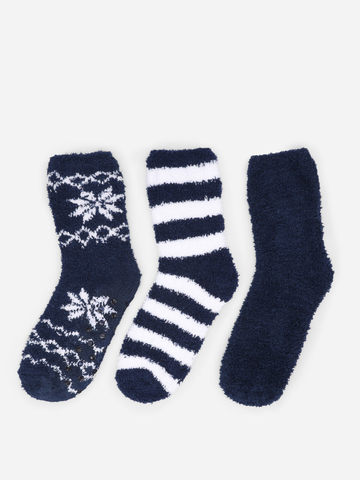 Lot de 3 paires de chaussettes assorties- Bleu marine