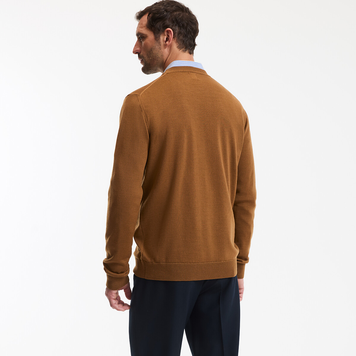 COLEÇÕES LA REDOUTE<br>Trui em lã merino, assinatura BASTIEN