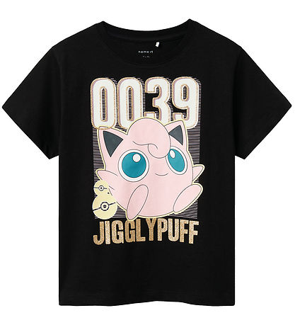 Name It T-Shirt - NkfJimini Pokémon - Schwarz m. Print