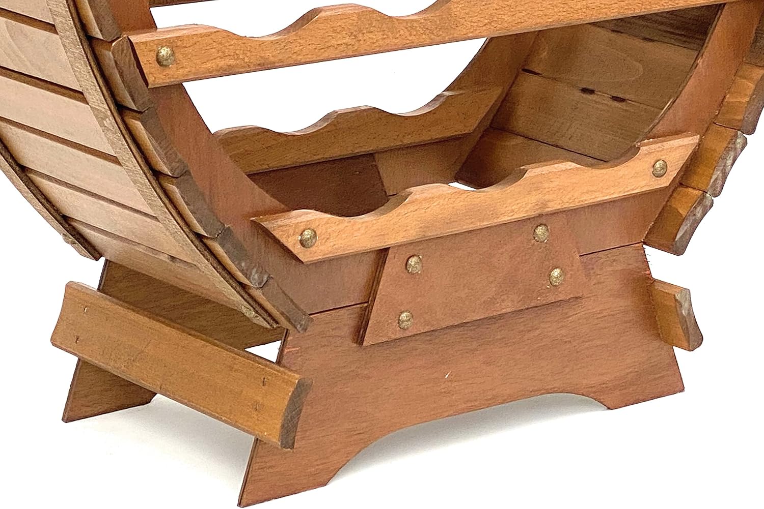 DanDiBo Weinregal Holz Stehend Weinfass 24 Flaschen Braun Flaschenregal Flaschenhalter Fass