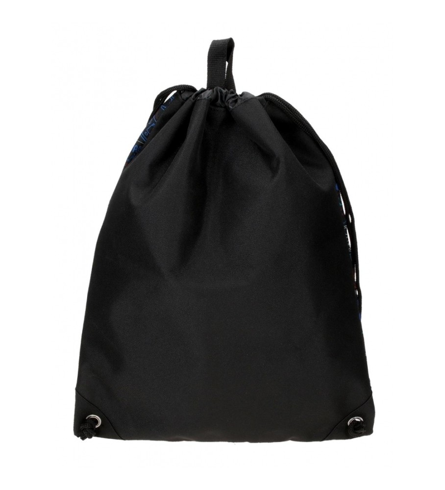 Mochila Roll Road Next Level preta - 23x42x0,5cm -