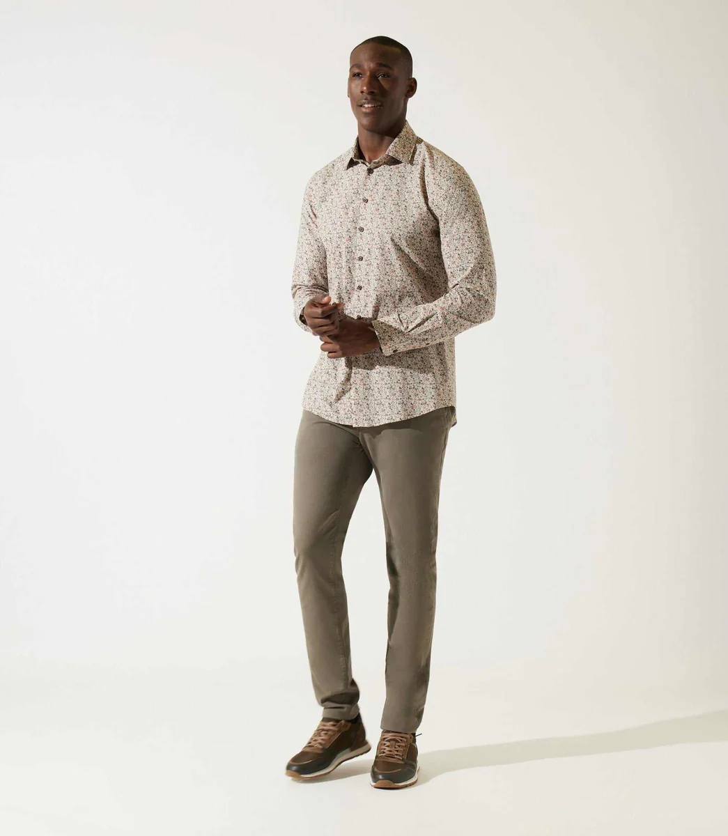 Chemise à imprimé beige JACK