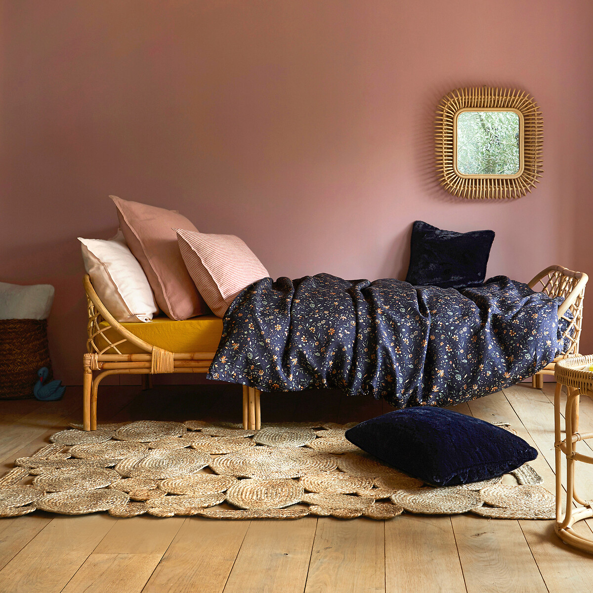 AM.PM<br>Cama infantil de vime com base, Katsuki