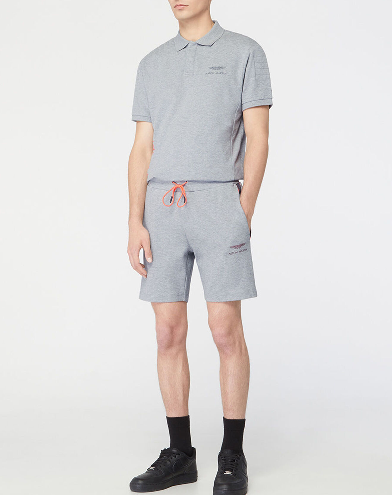 Hackett London Bermuda Regular Fit Galon Aston Martin Racing gris chiné