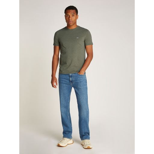 Tommy Jeans Xslim Jaspe T-shirt, Fatigue Green Heather, M