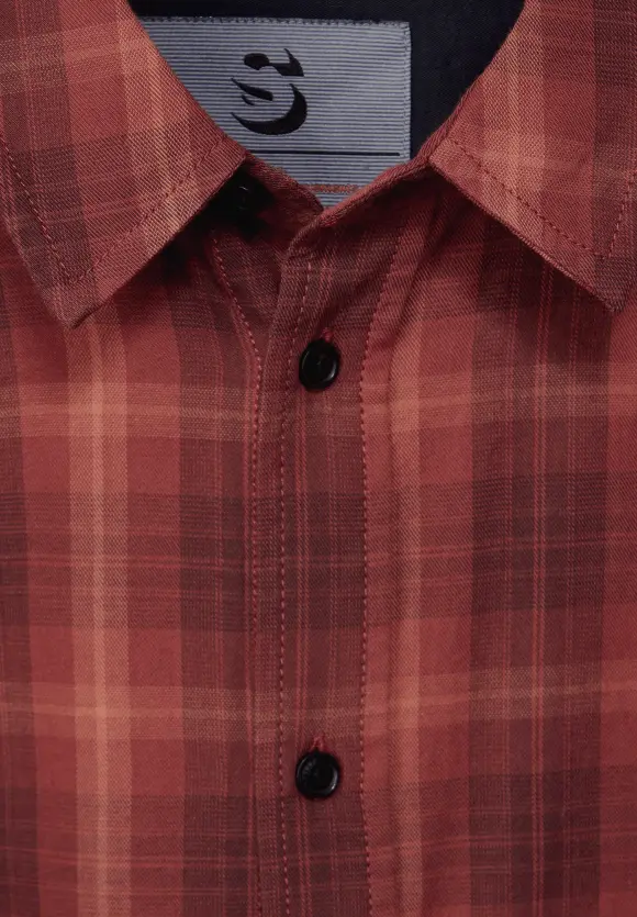 Kariertes Hemd - rusty red