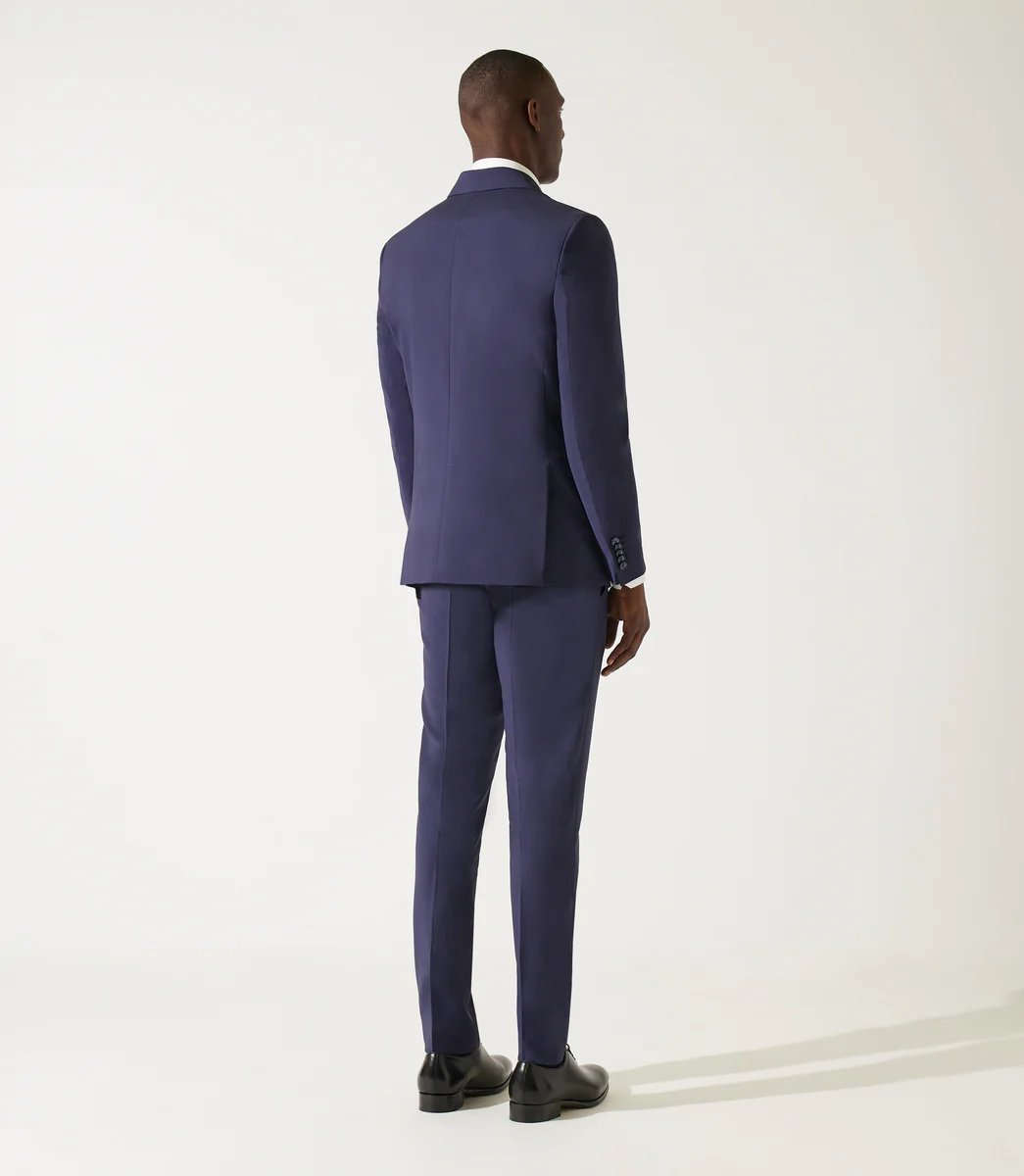 Costume croisé bleu marine