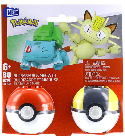 MEGA Pokémon - 60 Teile - Bisasam und Mauzi