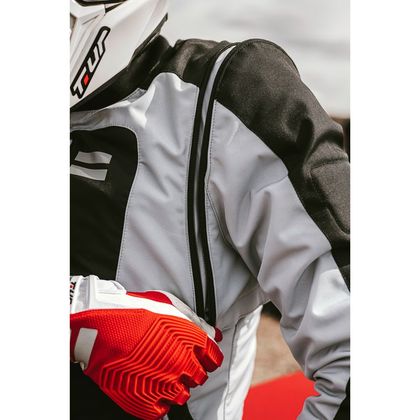Veste enduro T.UR J–THREE ARM LINK 2023 - Gris / Rouge