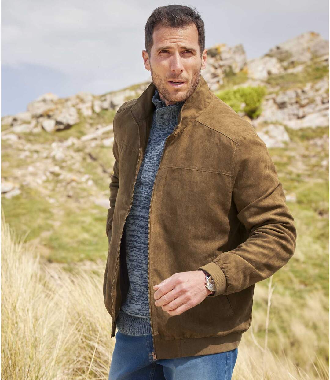 Blouson Suédine Doublé Polaire