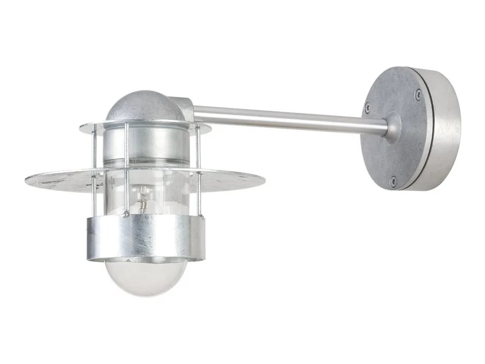Louis Poulsen Albertslund Short - Væg/loftslampe - E27 - 100 W - klar, galvaniseret
