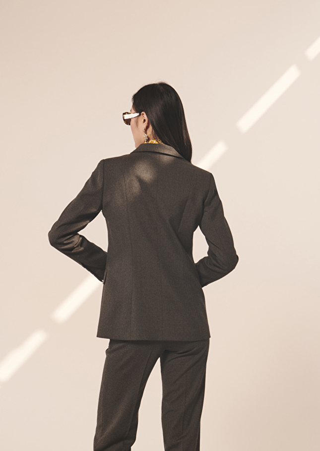 Veste Veneziagrise en flanelle