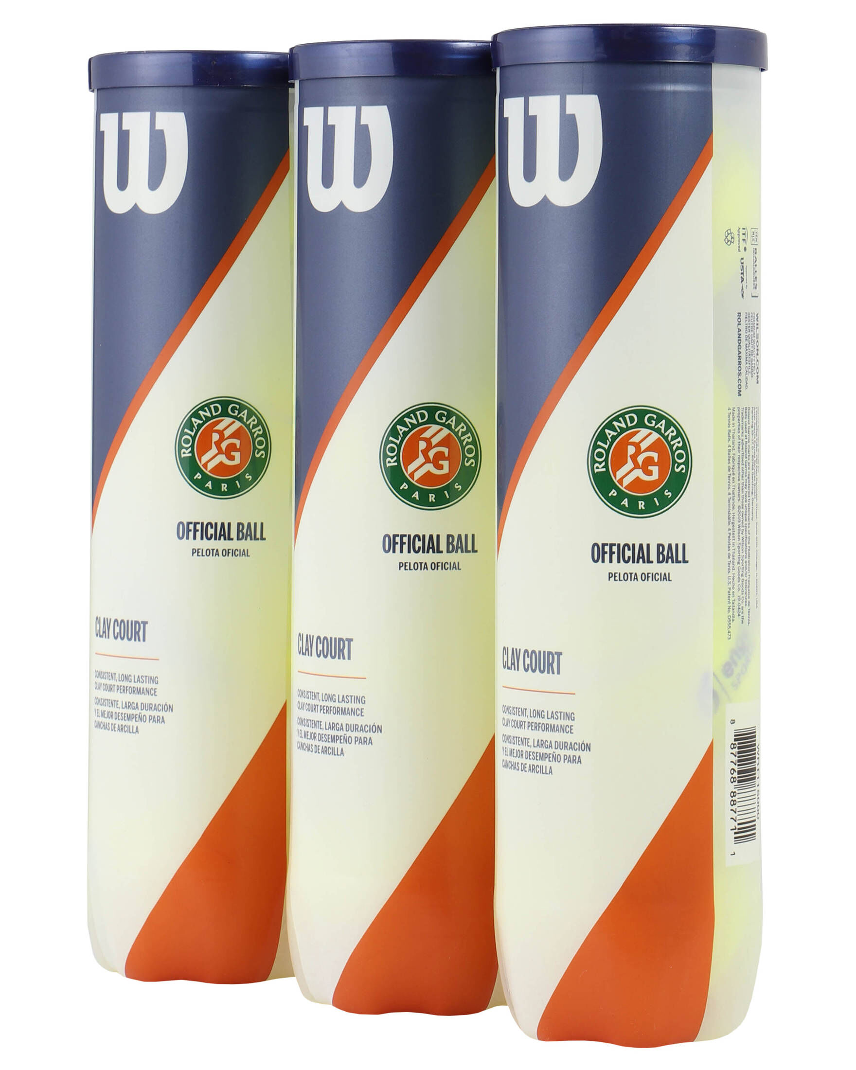 Wilson| Tennisbälle ROLAND GARROS CLAY COURT exklusive engelhorn Edition – 3 Dosen à 4 Bälle
