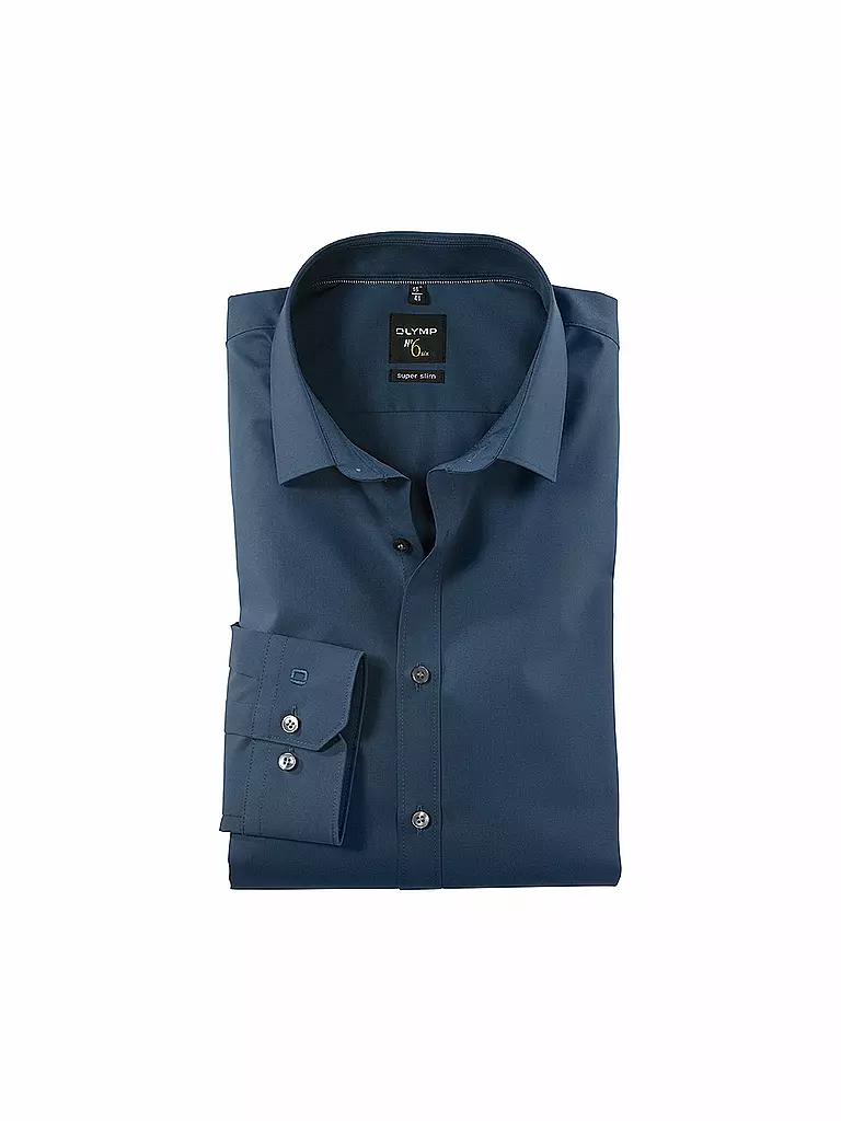 OLYMP NO.6 Business Hemd Super Slim blau