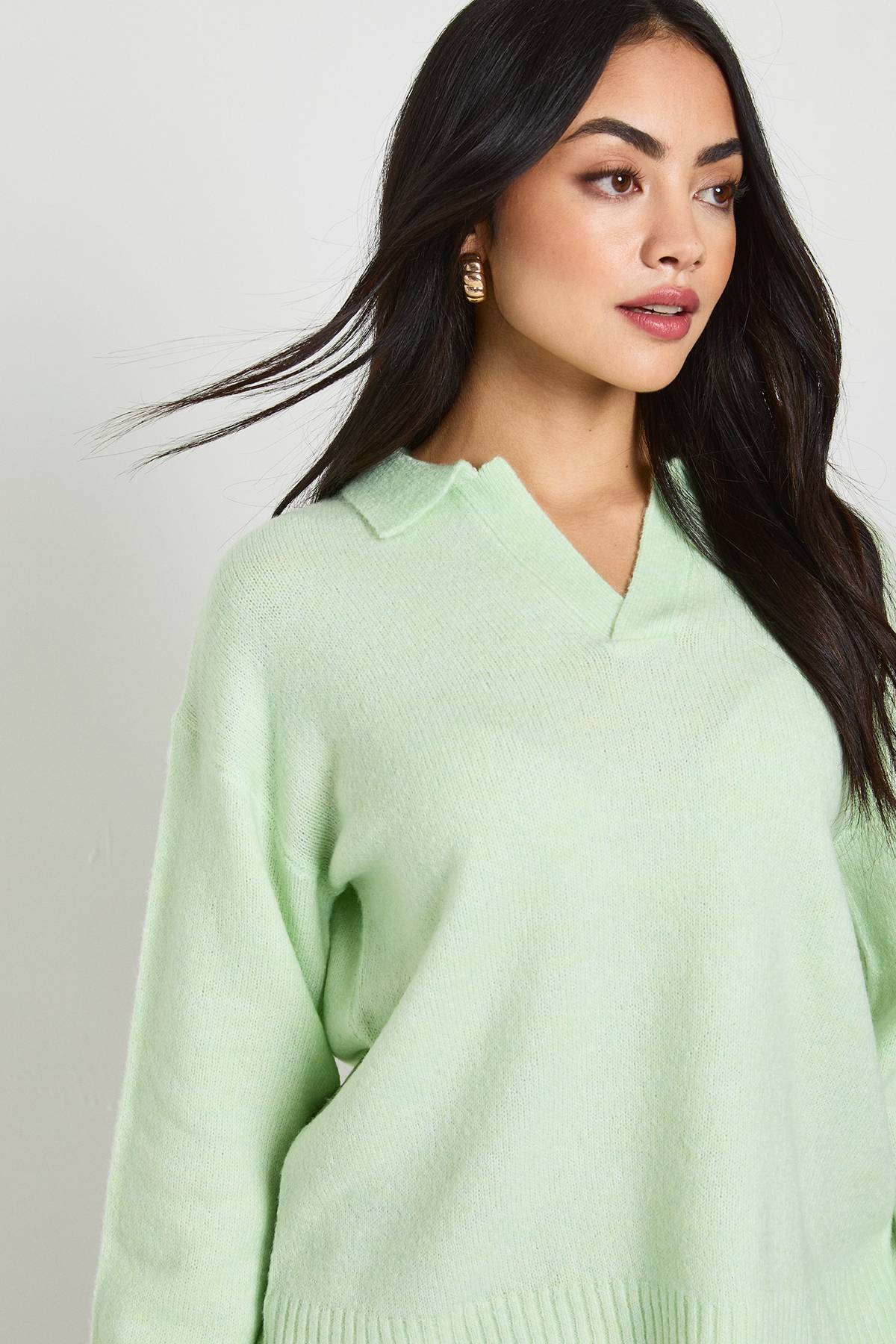 boohoo Synthétiquell Tricoté Ultra Doux à Col V
