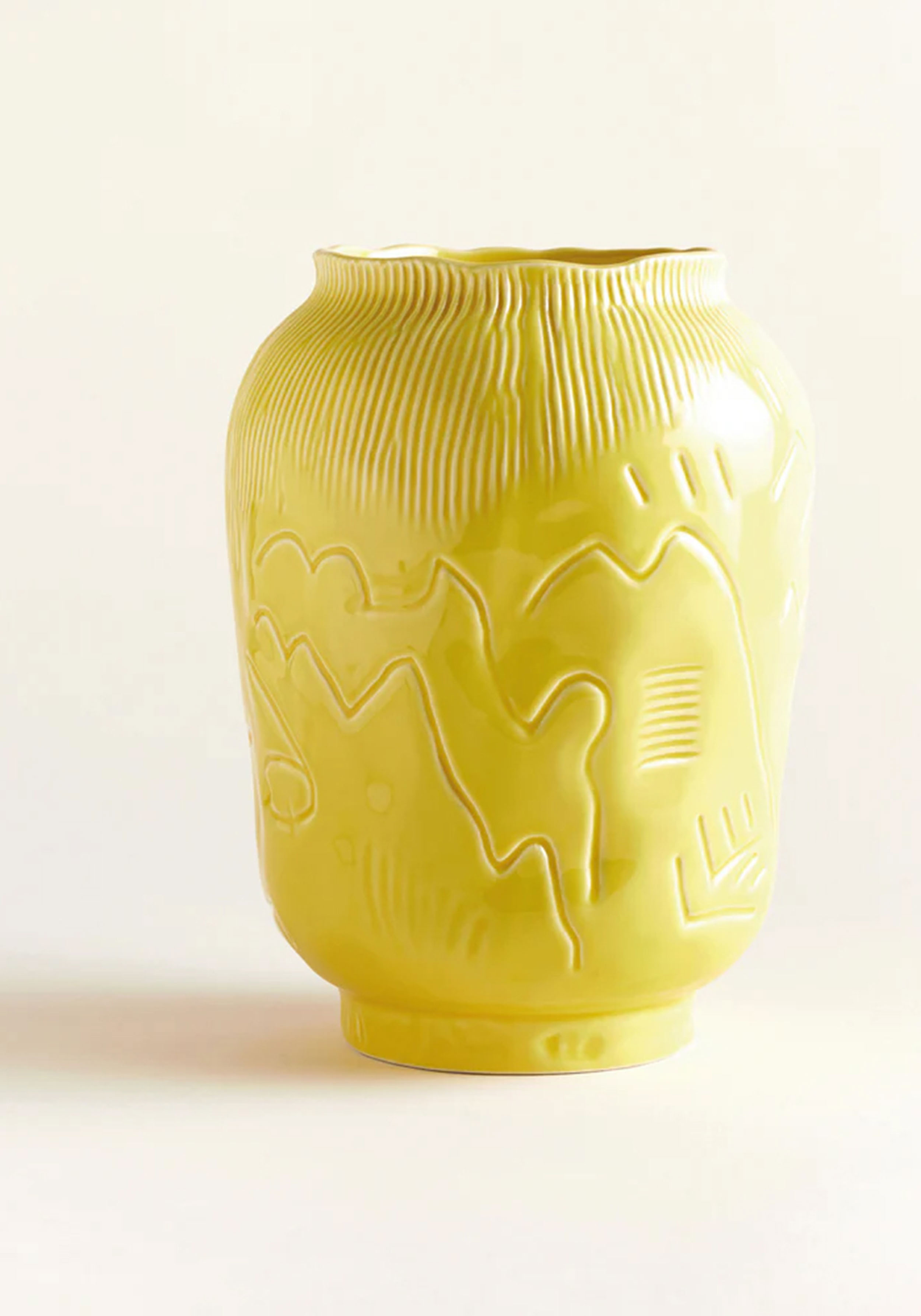 Onomao Grosse Vase III Edition Enguerrand Poncelin Zitrone