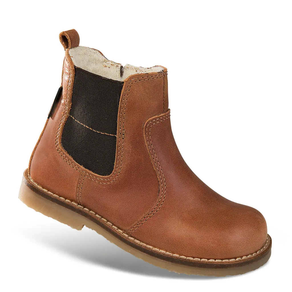 KINDER - Bootie SPEEDY TEX braun